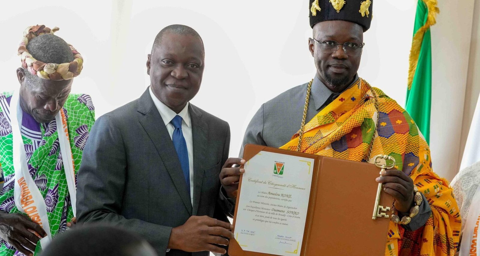 Sonko consacré citoyen d’honneur de Bouaké
